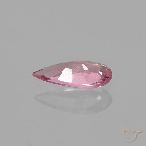 Zaffiro Rosa medio naturale da 0.58 ct, Forma a pera, VS
