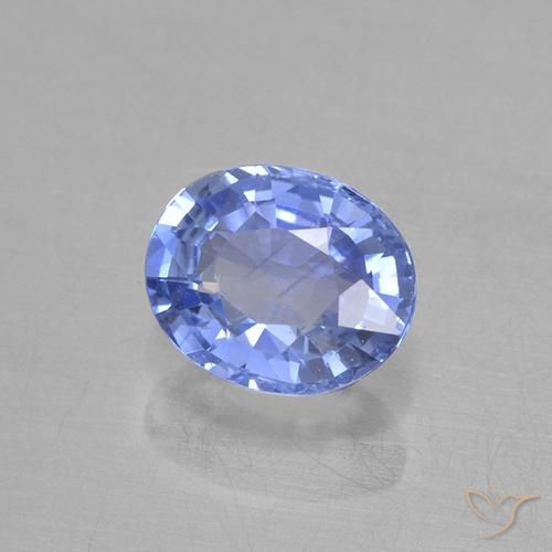Zaffiro Blu pastello naturale da 0.63 ct, Ovale, VVS-VS
