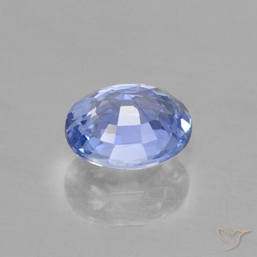 Zaffiro Blu pastello naturale da 0.63 ct, Ovale, VVS-VS