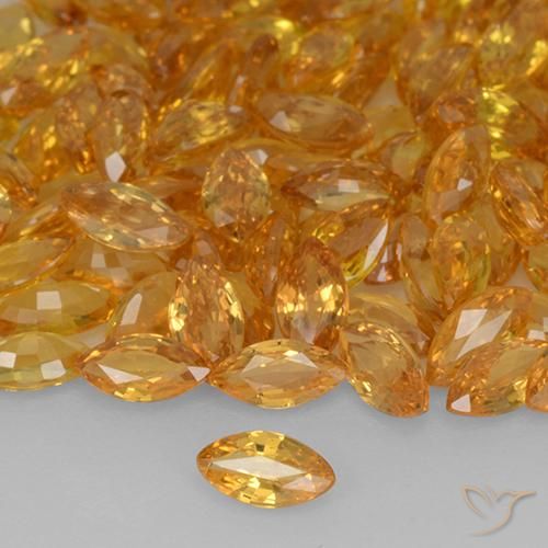Zaffiro Oro naturale da 0.20 ct, Taglio marquise, VVS-VS
