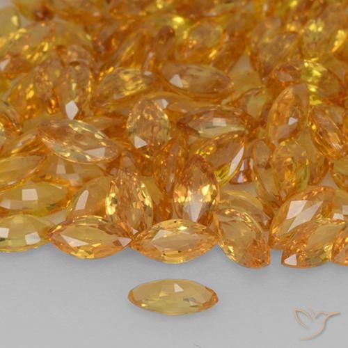 Zaffiro Oro naturale da 0.20 ct, Taglio marquise, VVS-VS