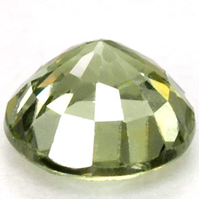 Zaffiro naturale verde da 1,24 ct, taglio rotondo, VS