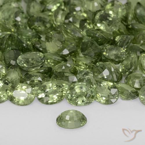 Zaffiro Verde scuro naturale da 0.24 ct, Ovale, VVS-VS