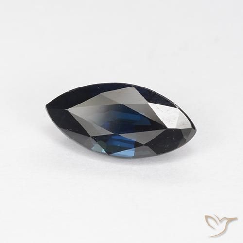Zaffiro Blu notte naturale da 1.20 ct, Taglio marquise, VVS