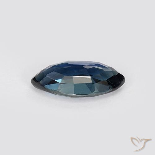 Zaffiro Blu scuro profondo naturale da 0.77 ct, Taglio marquise, VS