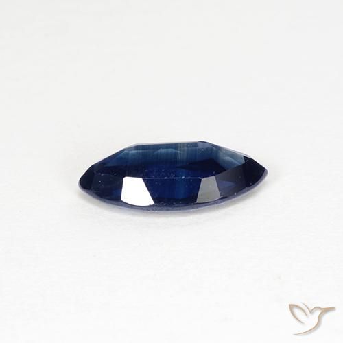 Zaffiro Blu navy naturale da 0.96 ct, Taglio marquise, VVS-VS