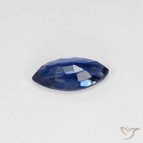 Zaffiro Azzurro crepuscolare naturale da 0.81 ct, Taglio marquise, VVS-VS