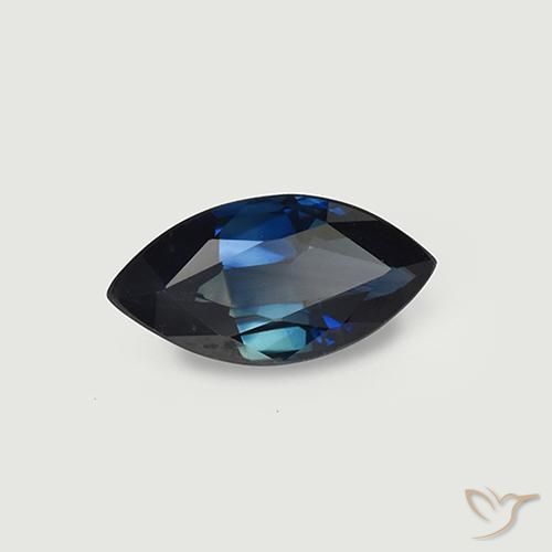 Zaffiro Blu notte naturale da 1.03 ct, Taglio marquise, VVS-VS