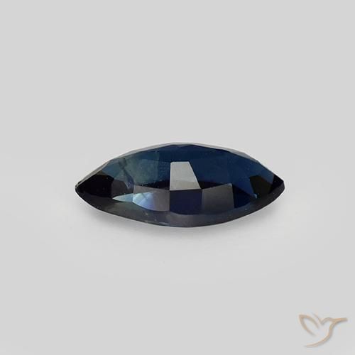 Zaffiro Blu scuro naturale da 1.02 ct, Taglio marquise, VS