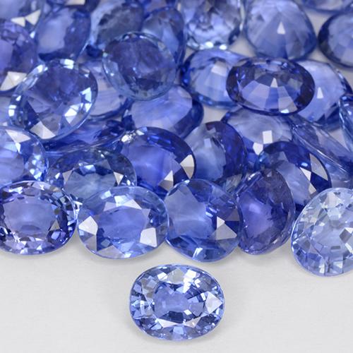 Zaffiro Blu pastello naturale da 0.76 ct, Ovale, VVS-VS
