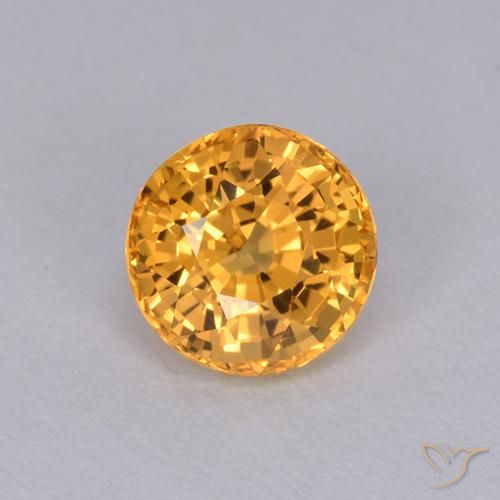 1.05ct Naturale Oro Zaffiro, Rotondo, VVS