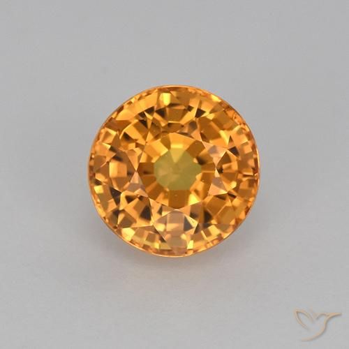 1.17ct Naturale Oro Zaffiro, Rotondo, VVS