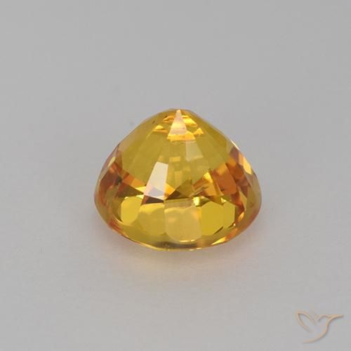 Zaffiro Arancio Dorato Profondo naturale da 1.11 ct, Rotondo, VVS-VS