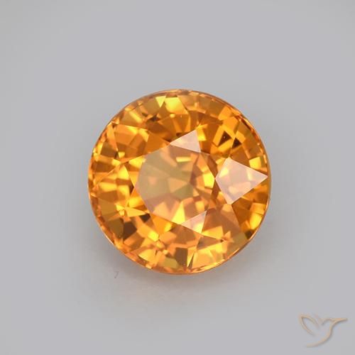 Zaffiro Oro naturale da 1.24 ct, Rotondo, VVS