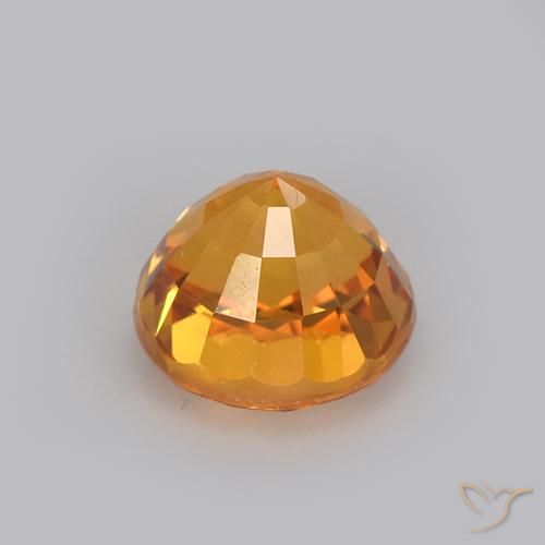 Zaffiro Oro naturale da 1.24 ct, Rotondo, VVS