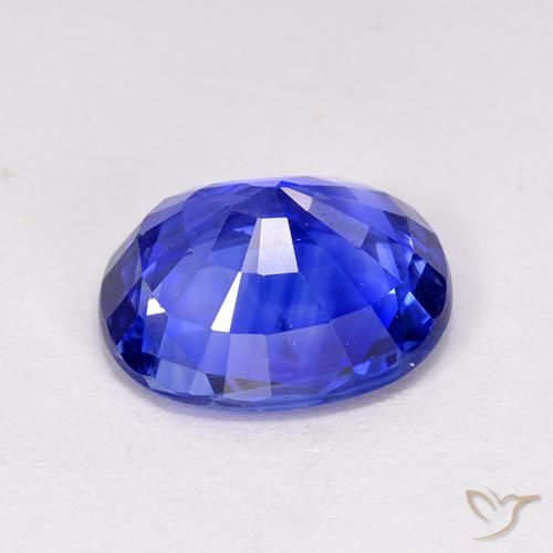 Zaffiro Blu fiordaliso naturale da 4.14 ct, Ovale, VS
