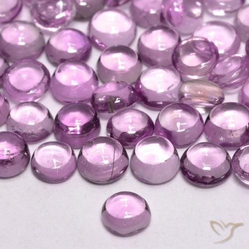 Zaffiro Viola Rosato Viola naturale da 0.22 ct, Rotondo, Trasparente