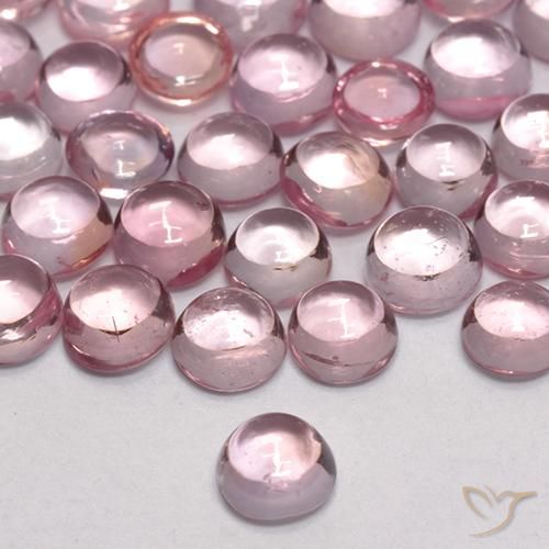 0.22ct Naturale Rosa chiaro gomma da masticare Zaffiro, Rotondo, Trasparente