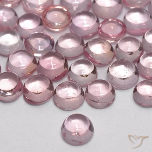 Zaffiro Rosa chiaro gomma da masticare naturale da 0.22 ct, Rotondo, Trasparente