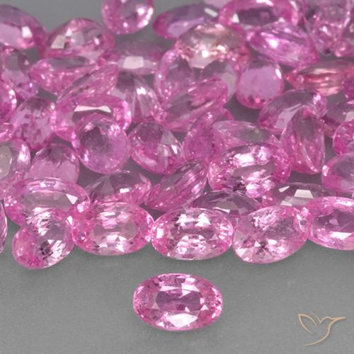 0.31ct Naturale Rosa medio Zaffiro, Ovale, VS