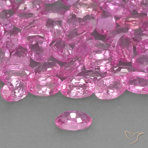 Zaffiro Rosa medio naturale da 0.31 ct, Ovale, VS