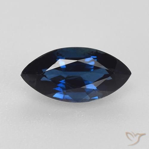 0.80ct Naturale Azzurro crepuscolare Zaffiro, Taglio marquise, VVS-VS