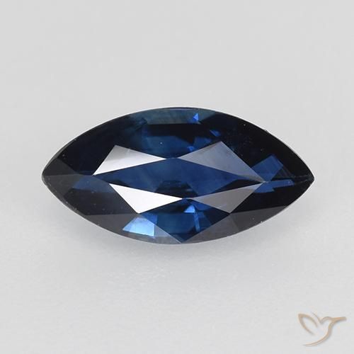 0.72ct Naturale Azzurro crepuscolare Zaffiro, Taglio marquise, VVS-VS