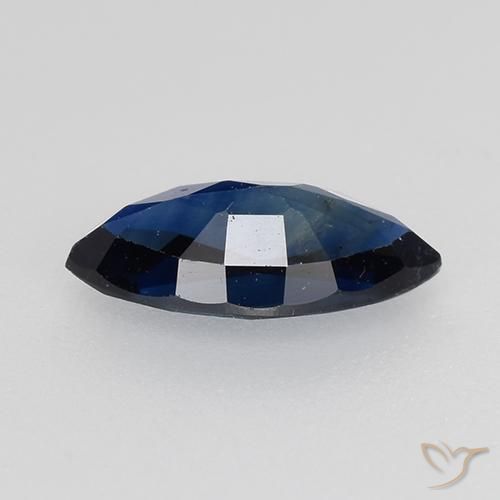 Zaffiro Azzurro crepuscolare naturale da 0.72 ct, Taglio marquise, VVS-VS