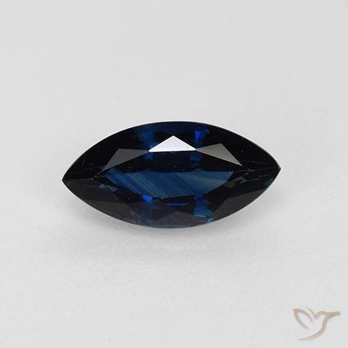 0.73ct Naturale Azzurro crepuscolare Zaffiro, Taglio marquise, VVS-VS