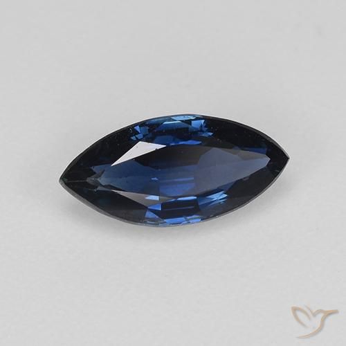 Zaffiro Azzurro crepuscolare naturale da 0.79 ct, Taglio marquise, VVS-VS