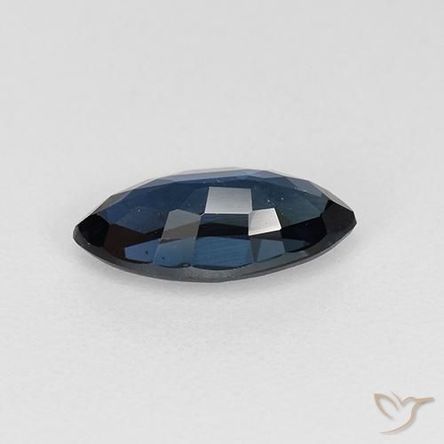 Zaffiro Blu scuro naturale da 0.84 ct, Taglio marquise, VVS-VS