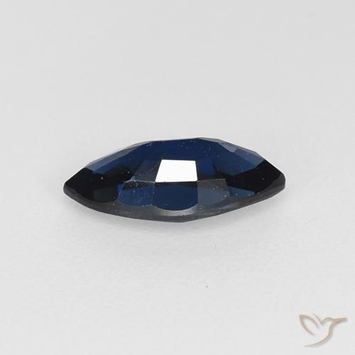 Zaffiro Blu scuro naturale da 0.73 ct, Taglio marquise, VS