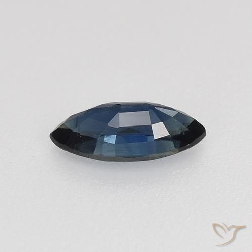 Zaffiro Blu reale naturale da 0.70 ct, Taglio marquise, VVS-VS