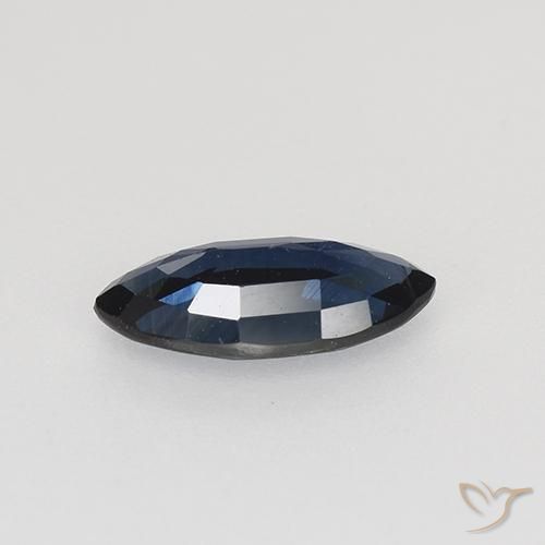 Zaffiro Blu notte naturale da 0.66 ct, Taglio marquise, VVS-VS