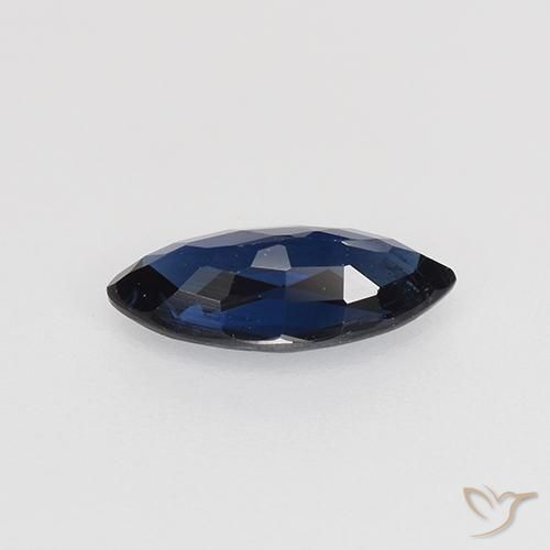Zaffiro Azzurro crepuscolare naturale da 0.72 ct, Taglio marquise, VVS-VS