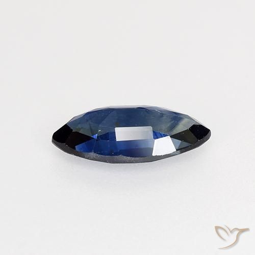 Zaffiro Azzurro crepuscolare naturale da 0.68 ct, Taglio marquise, VVS-VS