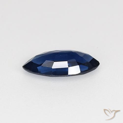 Zaffiro Azzurro crepuscolare naturale da 0.64 ct, Taglio marquise, VVS-VS
