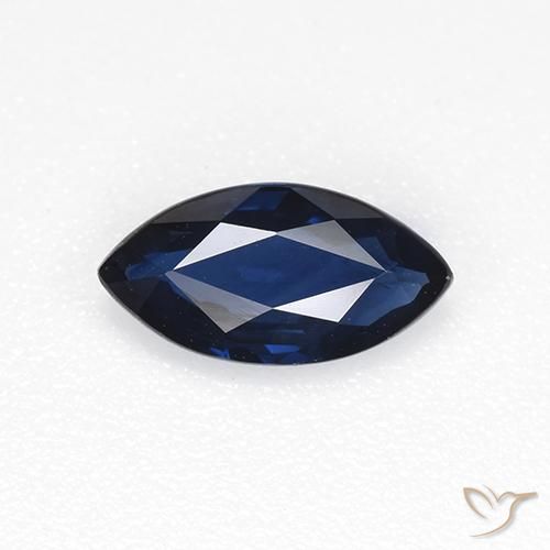 0.66ct Naturale Azzurro crepuscolare Zaffiro, Taglio marquise, VVS-VS