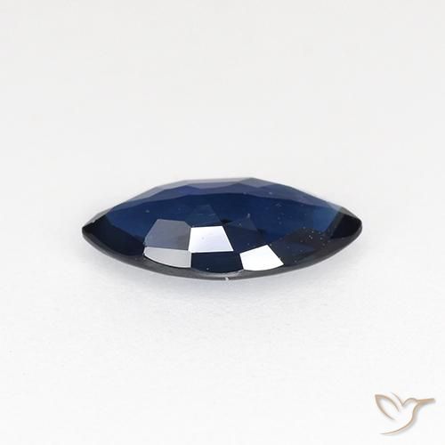 Zaffiro Azzurro crepuscolare naturale da 0.66 ct, Taglio marquise, VVS-VS
