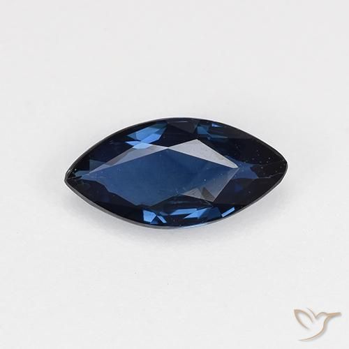 Zaffiro Blu notte naturale da 0.66 ct, Taglio marquise, VVS-VS