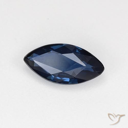 Zaffiro Blu notte naturale da 0.66 ct, Taglio marquise, VVS-VS