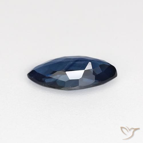 Zaffiro Blu notte naturale da 0.66 ct, Taglio marquise, VVS-VS