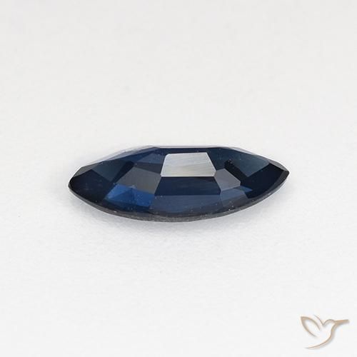 Zaffiro Azzurro crepuscolare naturale da 0.58 ct, Taglio marquise, VVS-VS