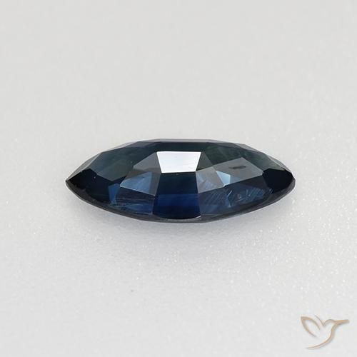 Zaffiro Azzurro crepuscolare naturale da 0.68 ct, Taglio marquise, VVS-VS