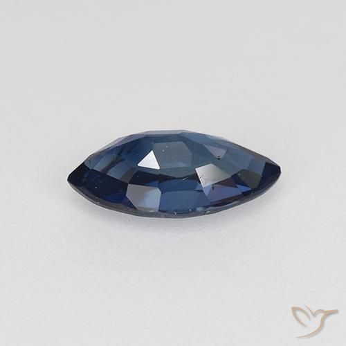 Zaffiro Azzurro crepuscolare naturale da 0.74 ct, Taglio marquise, VVS-VS