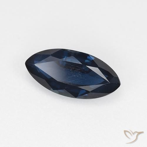 Zaffiro Blu notte naturale da 0.72 ct, Taglio marquise, VVS-VS