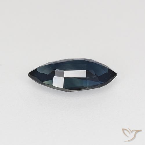 Zaffiro Blu notte naturale da 0.66 ct, Taglio marquise, VVS-VS