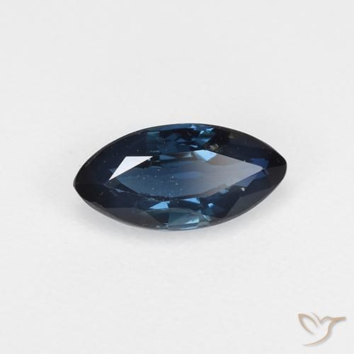 Zaffiro Blu scuro naturale da 0.67 ct, Taglio marquise, VVS-VS