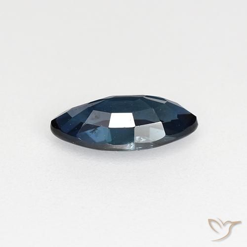 Zaffiro Blu scuro naturale da 0.67 ct, Taglio marquise, VVS-VS