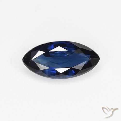 0.67ct Naturale Azzurro crepuscolare Zaffiro, Taglio marquise, VVS-VS
